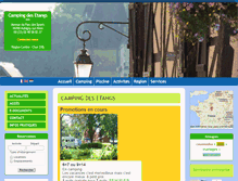 Tablet Screenshot of camping-aubigny.com